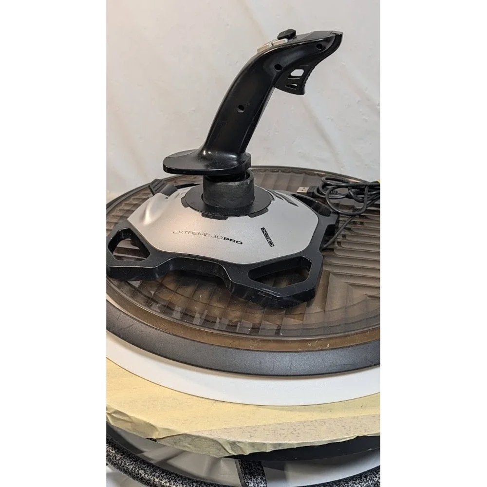 Logitech Extreme 3D Pro Joystick PC Silver Black Excellent Wired USB Stick